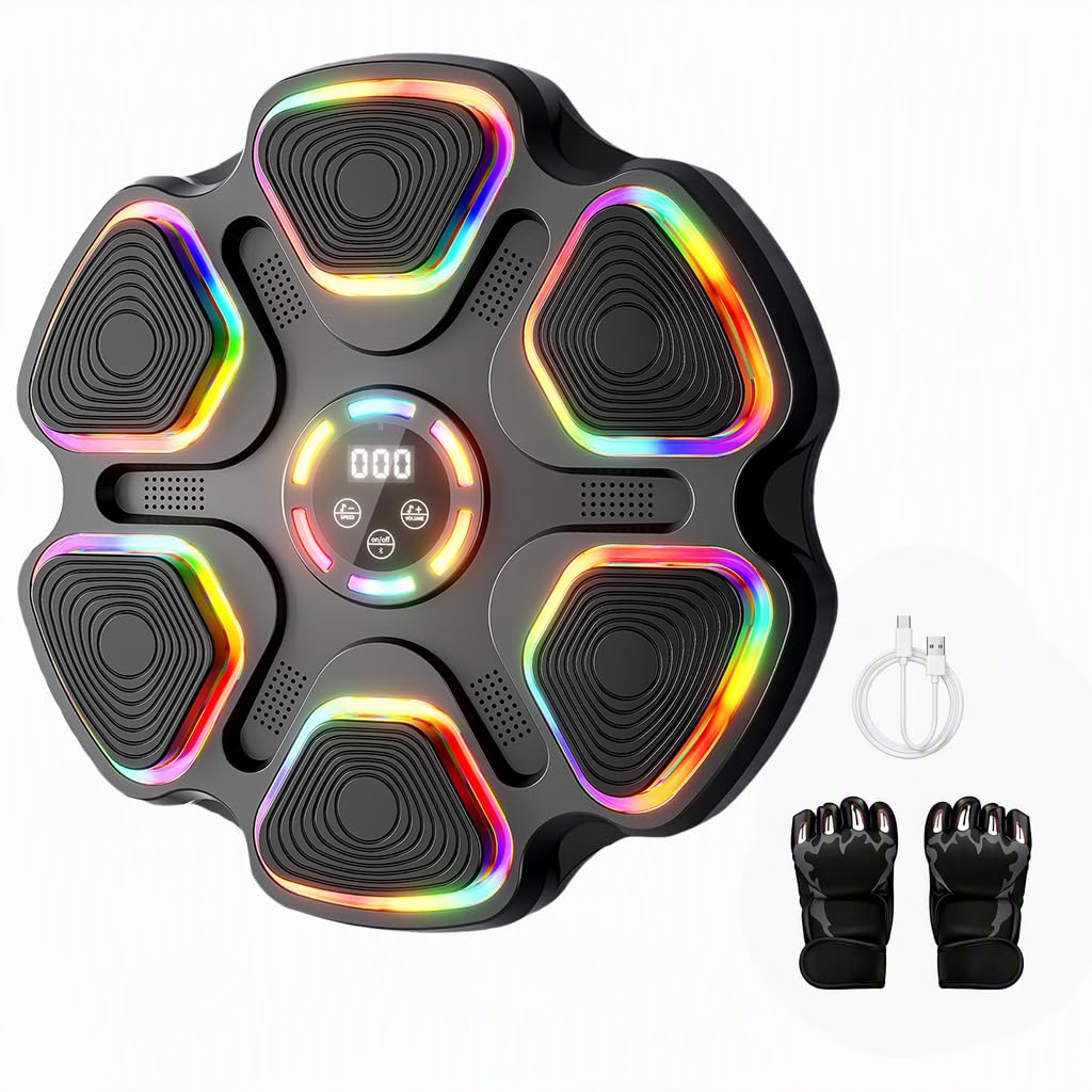 Farblicht Smart Music Boxing Machine,Bluetooth Boxmaschine mit Musik