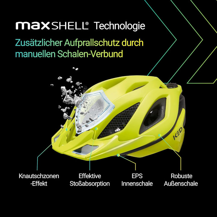KED MTB Fahrradhelm SPIRI II Trend, gelb, L