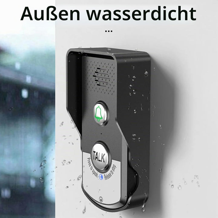 Funkklingel Gegensprechanlage, 2-Wege Kabellose Sprechanlage für Haus, Türklingelsystem mit Haustele
