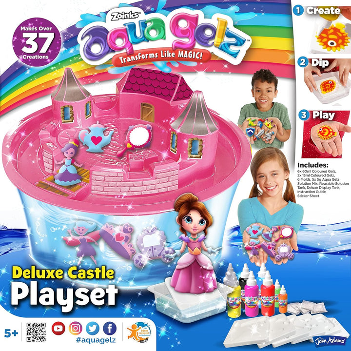 John Adams , Aqua Gelz Deluxe Castle Playset: Aqua Gelz transforms Like Magic! , Arts & Crafts , Age