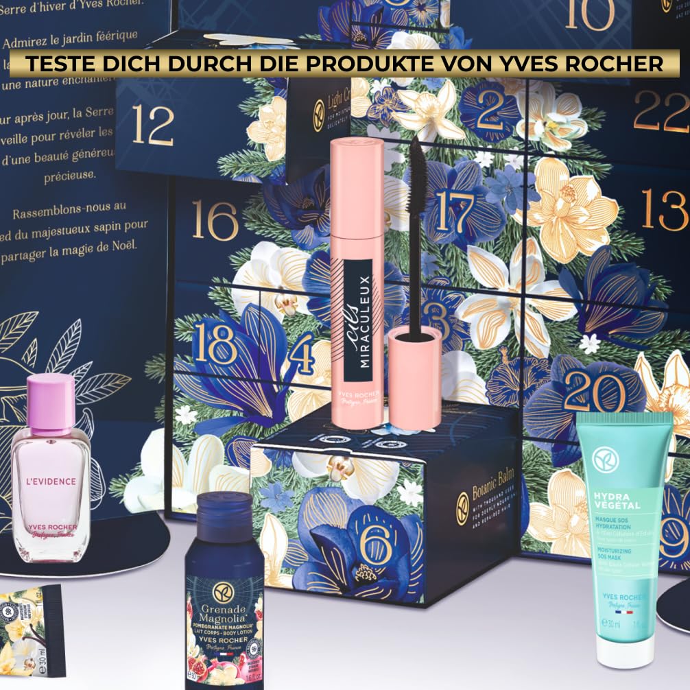 Yves Rocher Kosmetik & Beauty Adventskalender | Geschenk mit 24 Überraschungen: Gesichtspflege, Make