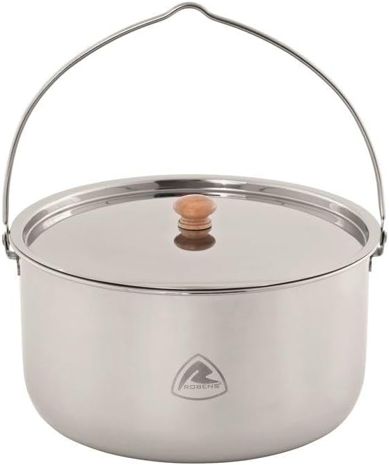 Robens Unisex – Erwachsene Ottawa Edelstahltopf, weiss, 6 L