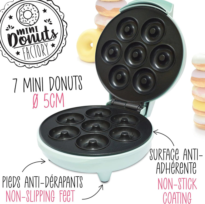 ScrapCooking - Mini Donuts Factory - Donut Maker - Donut Maschine - Mit Antihaft-Heizplatte - Gesche
