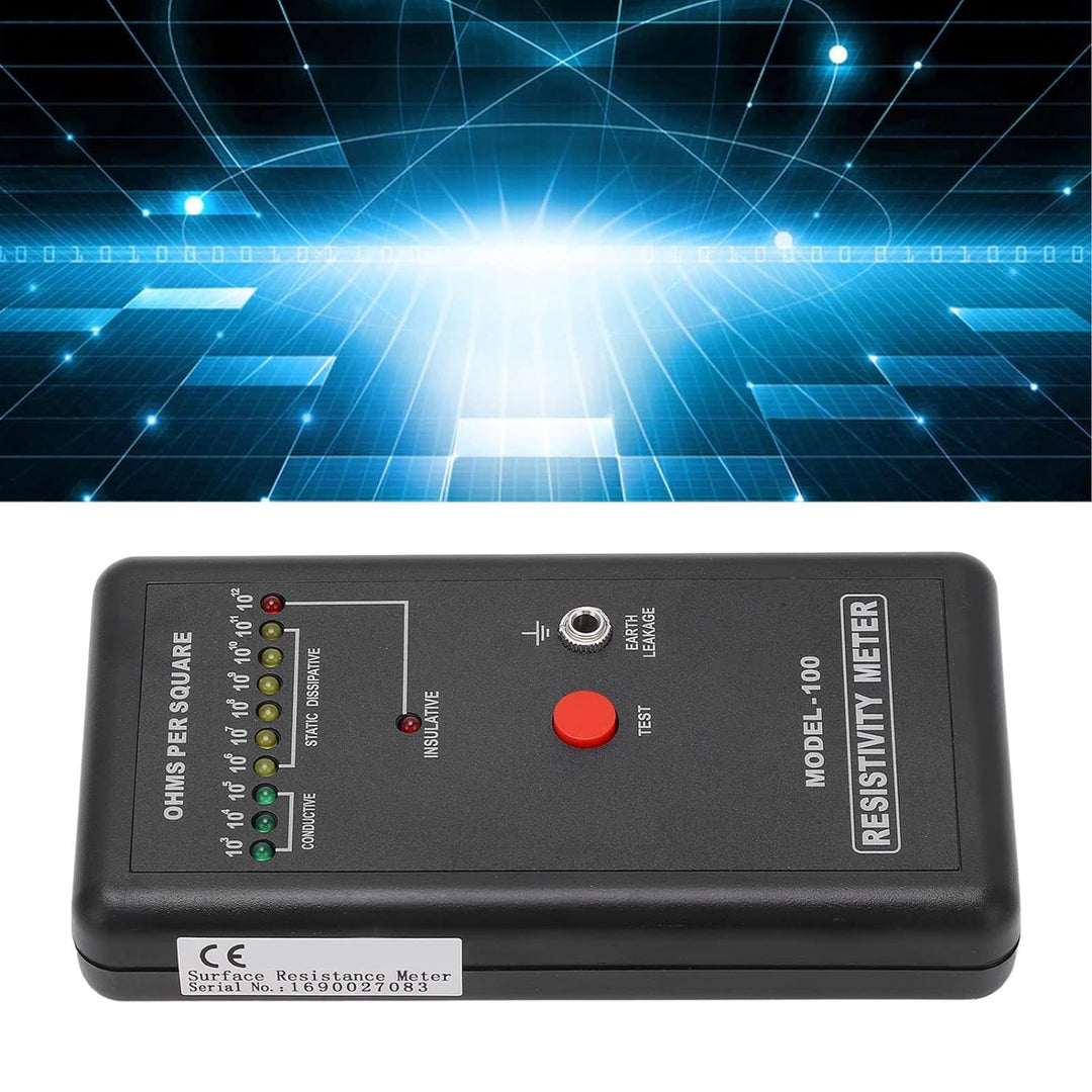 Oberflächenwiderstandstester, Widerstandsmessgerät ABS Weit verbreitet Starke Zuverlässigkeit Selbst