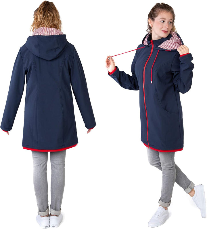 Viva la Mama – Allwetter Funktionsjacke für Mama und Baby, Umstandsjacke + Tragejacke - MELLORY L Vo