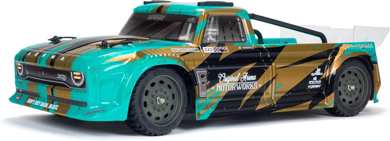 ARRMA 1/8 Infraction 4WD MEGA Resto-Mod Truck RTR, Teal/Bronze