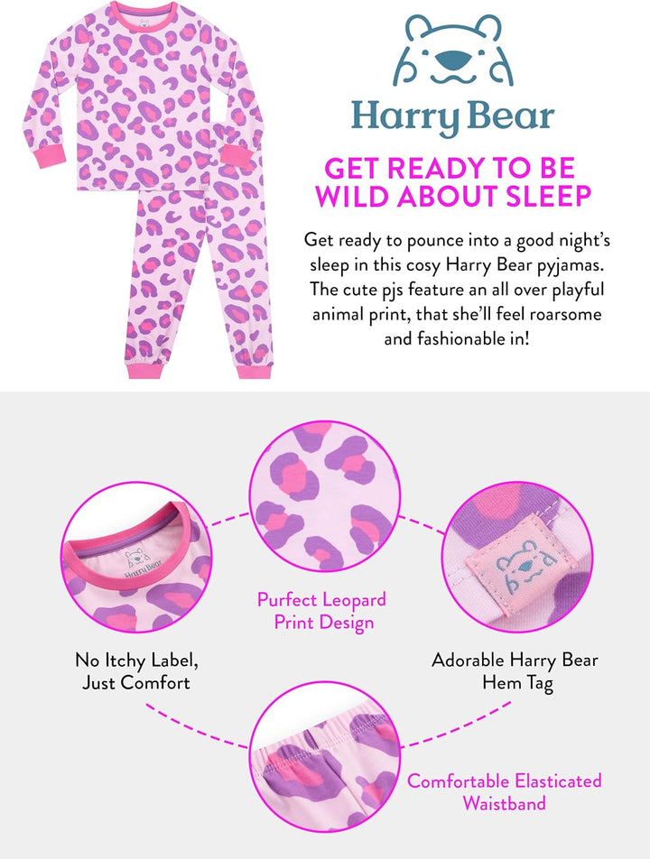 Harry Bear Schlafanzug Mit Sleep Aufdruck | Pyjamas Für Mädchen | Kinderpyjamas | Pyjamas Mädchen 11