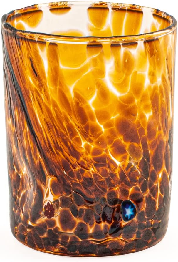 H&h set 6 bicchieri veneziano in vetro decorato multicolore cl 32 Gläser 32cl, Gläser 32cl