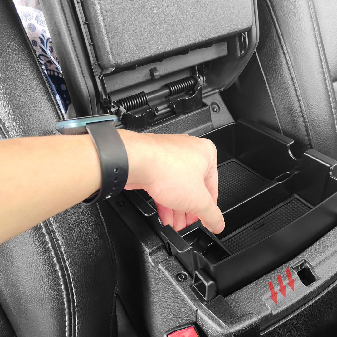 4xMittelkonsolen-Organizer, kompatibel mit 2018–2022 Jeep Wrangler JL JLU und Jeep Gladiator JT Zube