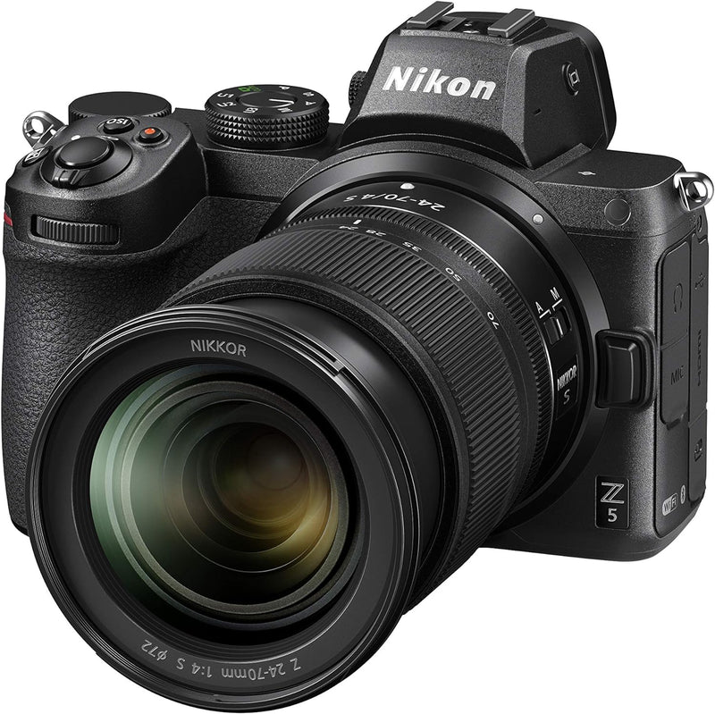 Nikon Z 5 Spiegellose Vollformat-Kamera mit Nikon 24-70mm 1:4,0 S (24,3 MP, Hybrid-AF mit 273 Messfe