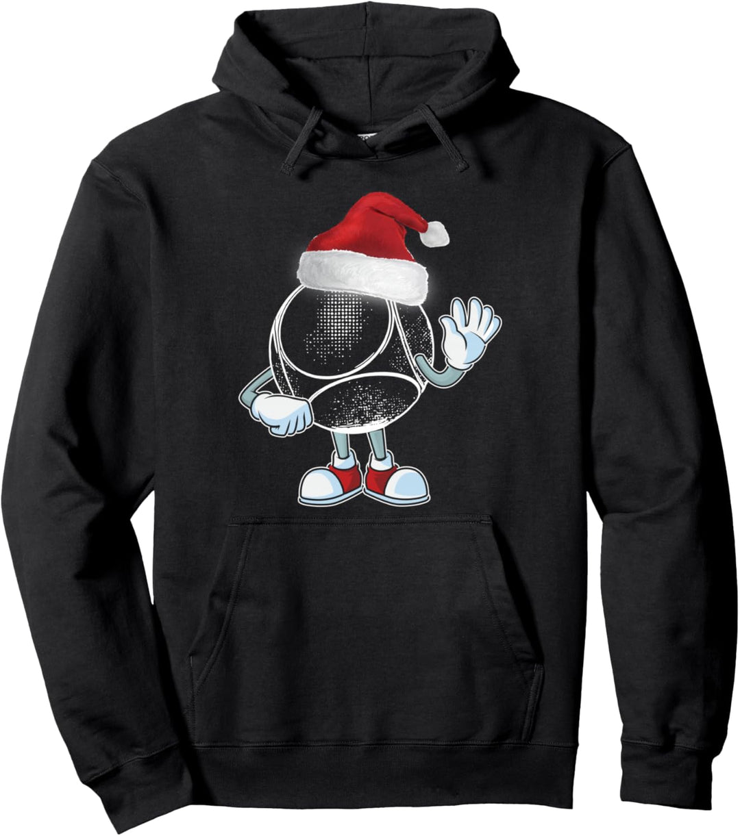 Boulekugeln Weihnachtsmütze Outfit für Boulespieler Boule Pullover Hoodie