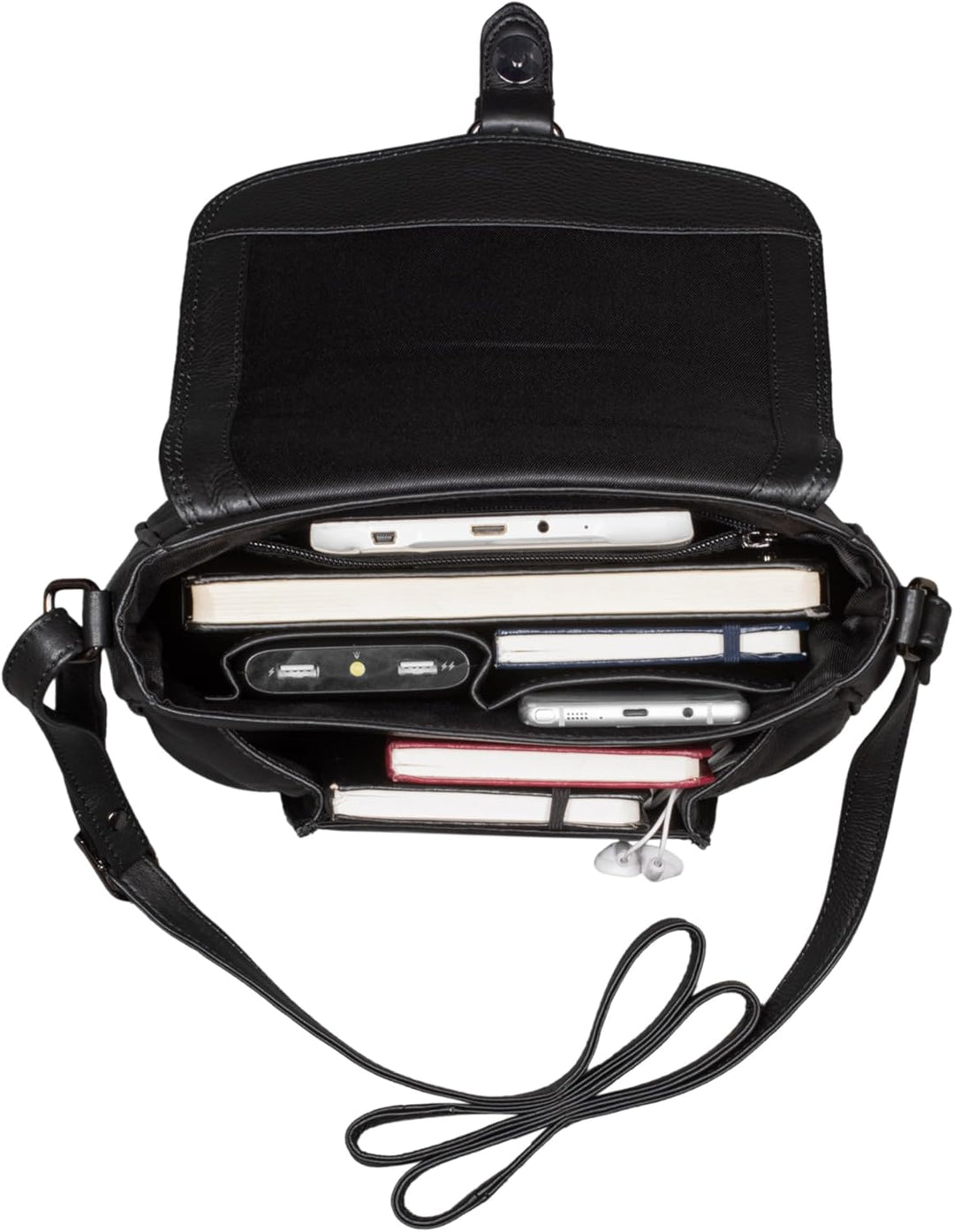 STILORD 'Violeta' Leder Umhängetasche Damen Vintage Handtasche klein Schultertasche Abendtasche Part