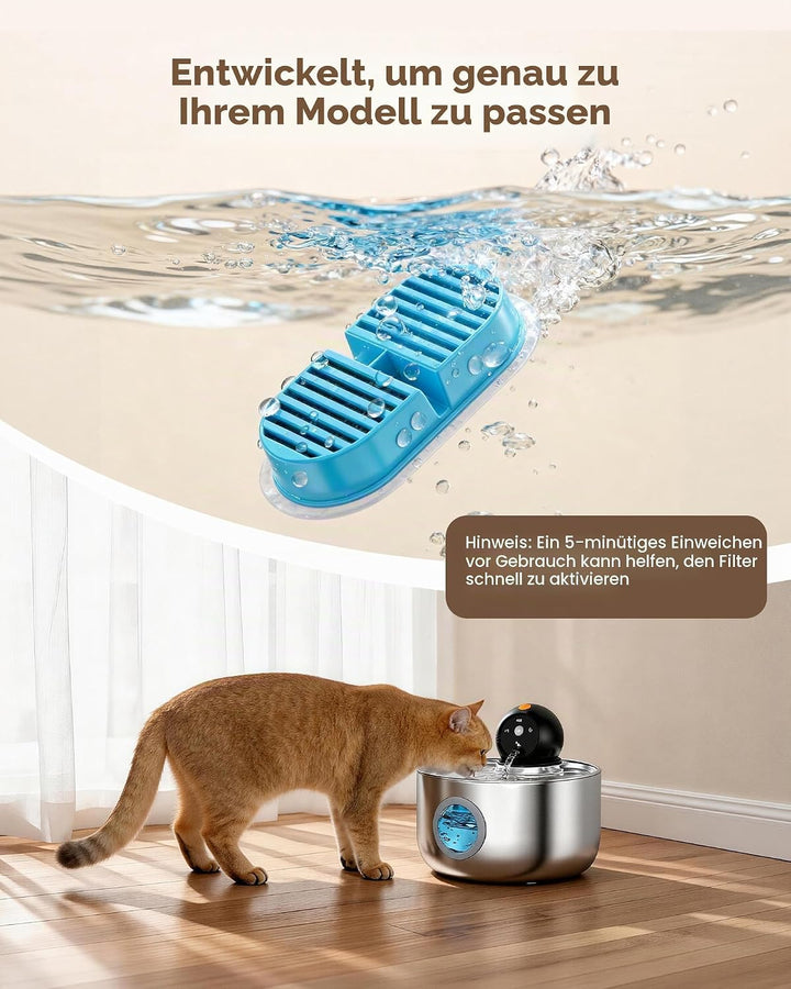 Trinkbrunnen für Katze Filter: Katzen Trinkbrunnen 24 Filter - Wasserbrunnen für Katzen Filter - 12