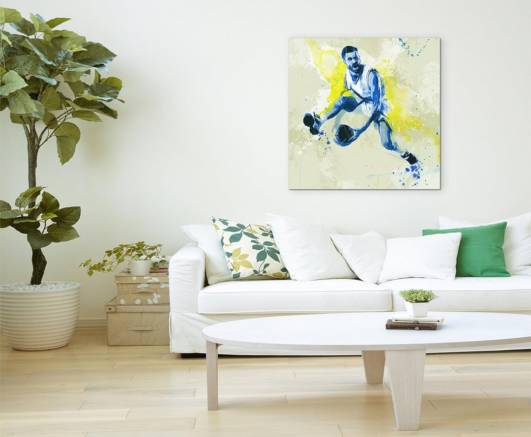 Paul Sinus Art Basketball III 60x60cm SPORTBILDER Splash Art Wandbild Aquarell Art