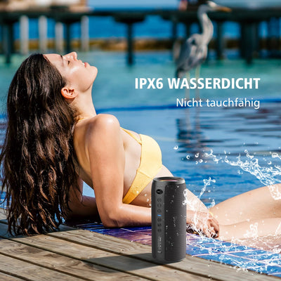 ZEALOT Bluetooth Lautsprecher S51 Pro mit Licht,Musikbox Tragbarer Blueooth Box,40W kraftvoller Ster