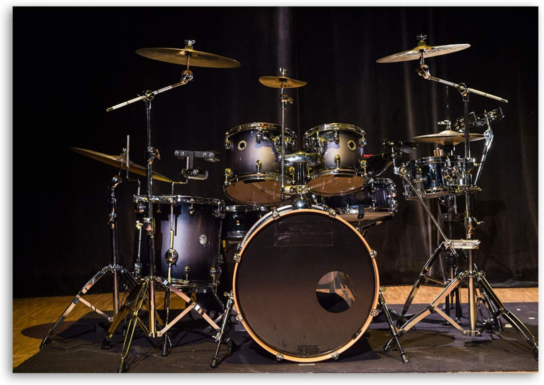 Feeby Frames, Leinwandbild, Bilder, Wand Bild, Wandbilder, Kunstdruck 40x60cm, Musik, Instrumente, S