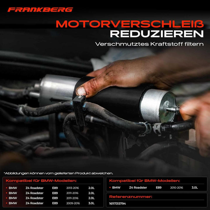 Frankberg Kraftstofffilter 5-Polig für Z4 Roadster E89 sDrive18i sDrive20i sDrive28i sDrive35i sDriv