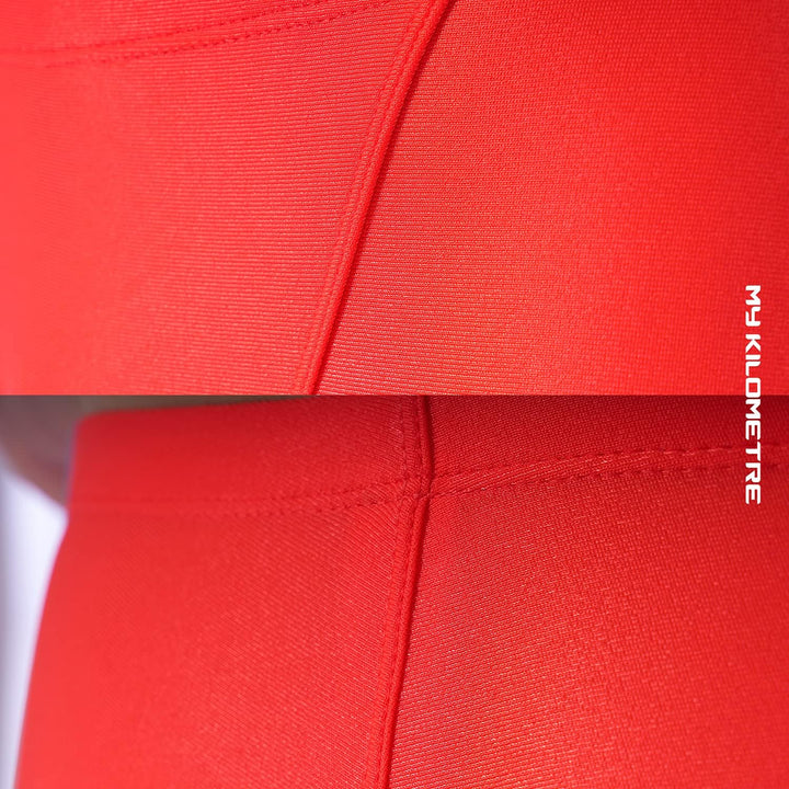 MY KILOMETRE Herren Jammers Lang Badehose Schwimmen Badeanzug Jammer Hellrot M, Hellrot M
