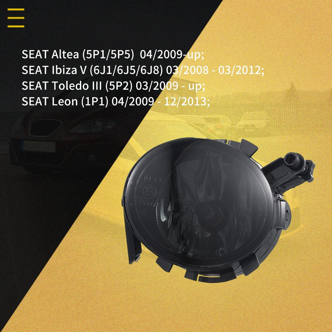 Nebelscheinwerfer passt für SEAT Altea (5P1/5P5) 04/2009-up, Ibiza V 5 (6J1/6J5/6J8) 03/2008-03/2012