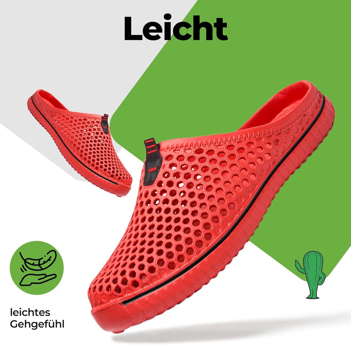 SAGUARO Clogs Herren Gartenschuhe Damen Atmungsaktiv Gr.36-45 | Sommer, Rutschfest, Hausschuhe, Bade