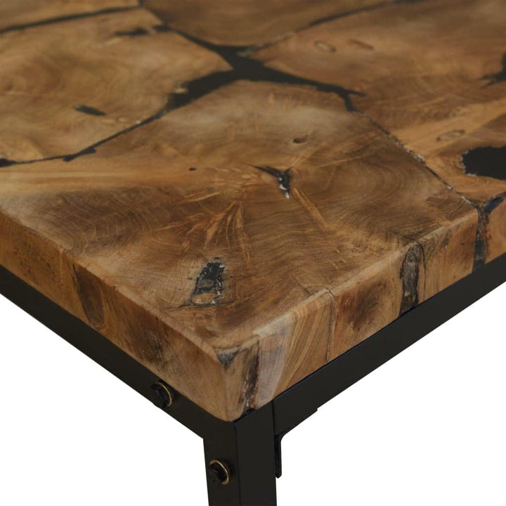vidaXL Teak Couchtisch 110 cm Kaffeetisch Beistelltisch Holztisch Wohnzimmer