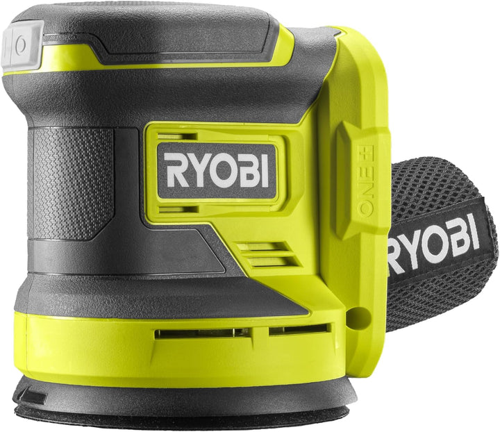 RYOBI 18 V ONE+ Akku-Exzenterschleifer RROS18-0, 125 mm Schleifteller, 2,5 mm Schwingkreis, Effizien