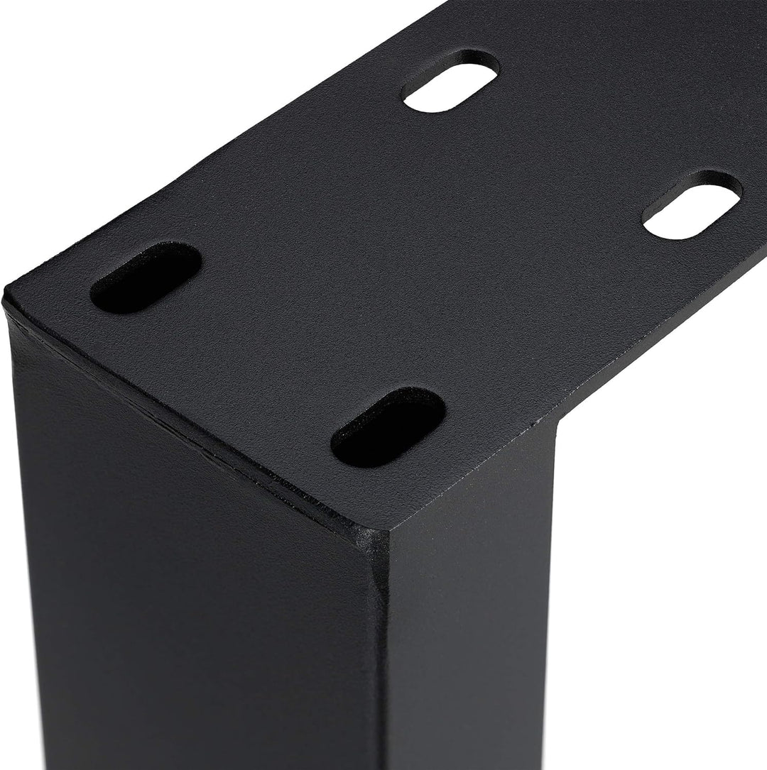 Relaxdays Tischkufen 2er Set, BxH: 40x43 cm, Metall Tischbeine Schreibtisch, Esstisch, Couchtisch, I