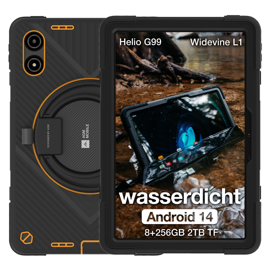 AGM PAD P2 Active Android Tablet mit Tastatur und Stift (2024), 16(8+8) GB + 256GB, 11'' FHD Wasserd