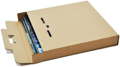 LP Schallplatten Versandkartons für 6-10 LPs Protected (50 Stück)