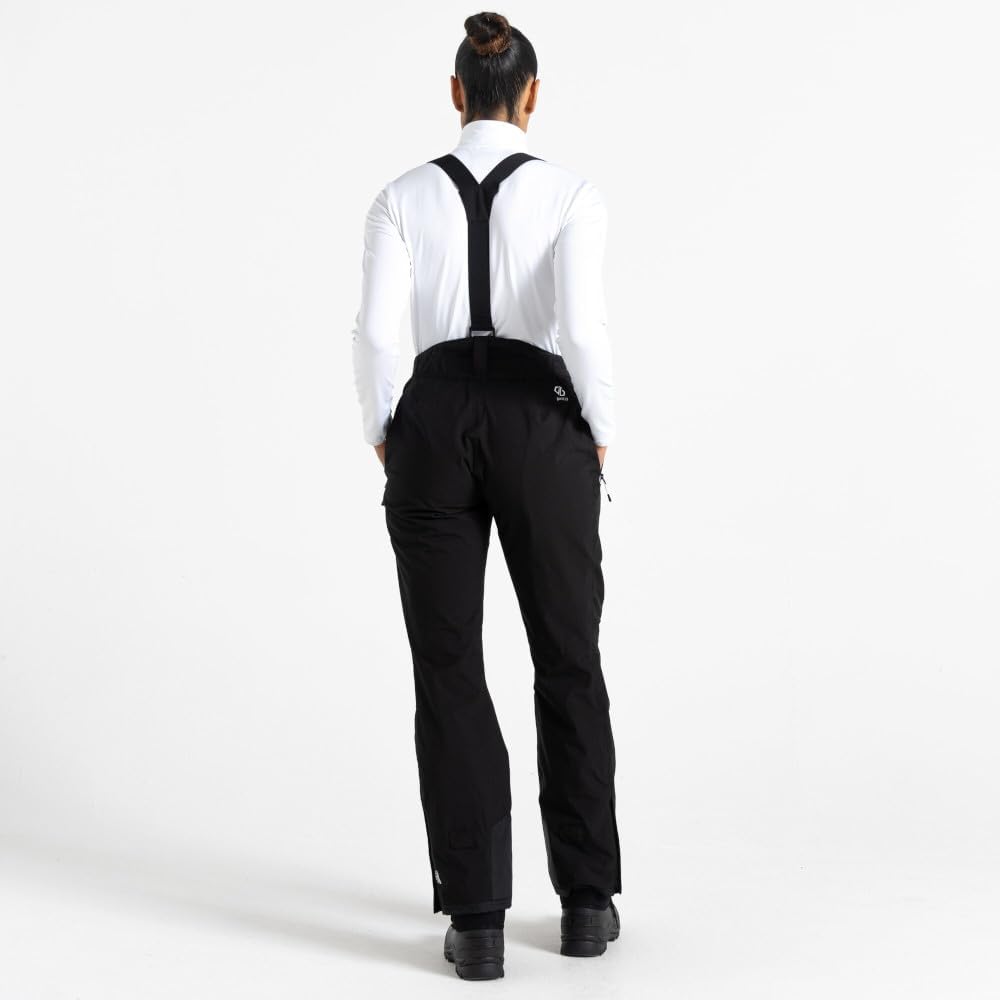 Dare 2b Damen Skihose Womens Diminish Waterproof Ski Salopettes Pants, Schwarz