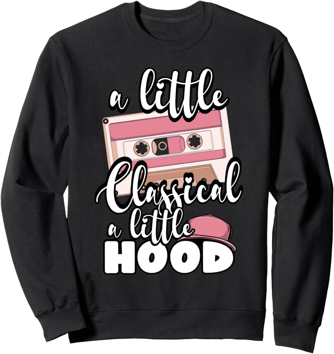 A Little Classical A Little Hood Retro Cassette Hippie Hat Sweatshirt