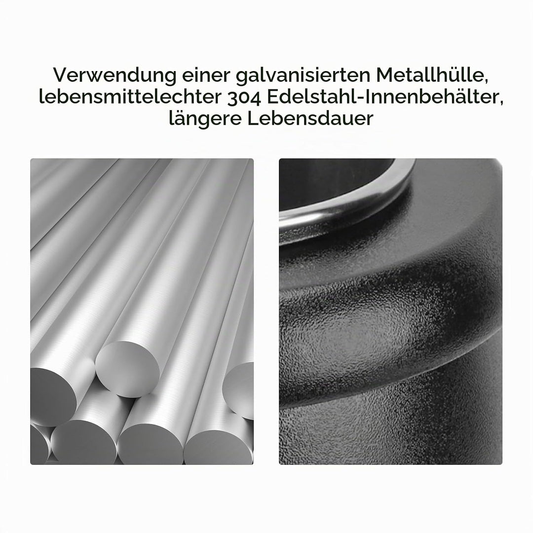 10L Elektrischer Suppentopf Wärmer mit Abnehmbarem Topf, Edelstahl Innenpot Thermische lsolierung Su
