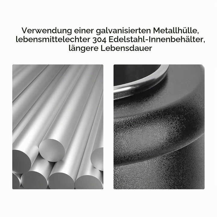 10L Elektrischer Suppentopf Wärmer mit Abnehmbarem Topf, Edelstahl Innenpot Thermische lsolierung Su