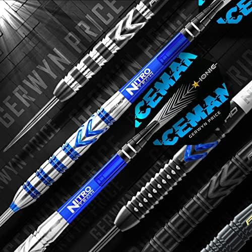 RED DRAGON Gerwyn Price Iceman Special Edition Weltmeister Wolframpfeile Set mit Flügen und Stielen