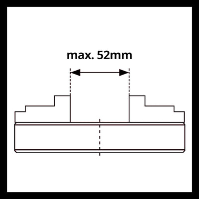 kwb by Einhell Vierbackenfutter für Drechselmaschine (Drechselmaschinen-Zubehör, passend für Drechse