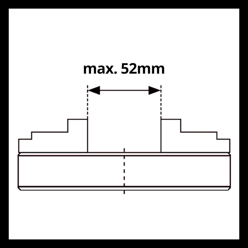 kwb by Einhell Vierbackenfutter für Drechselmaschine (Drechselmaschinen-Zubehör, passend für Drechse