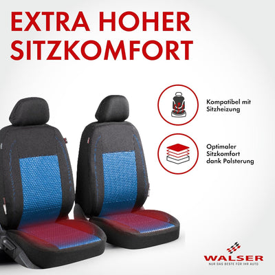 Walser Premium Autositzbezüge Avignon mit Reissverschluss Qualitätssieger Sehr Gut* Sitzbezüge Auto,