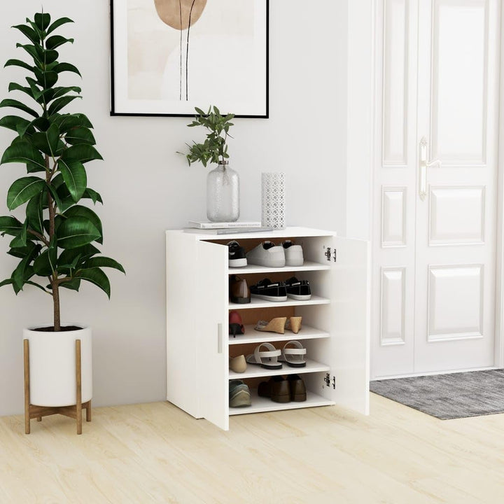 vidaXL Schuhschrank 5 Ablagen Wand Schuhkommode Schuhregal Schuhablage Schuhaufbewahrung Schuhstände