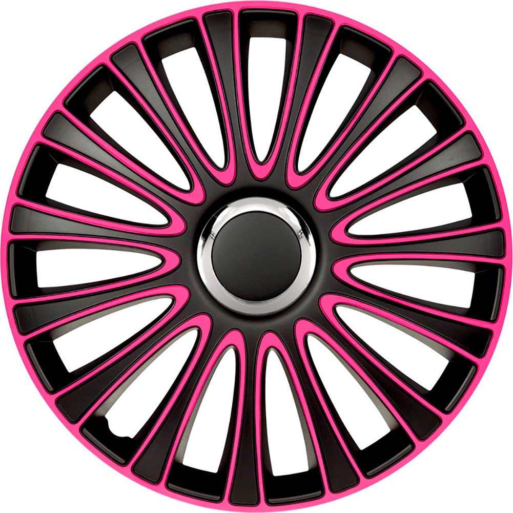 AUTO-STYLE Satz Radzierblenden LeMans 13-Zoll Schwarz/Pink LeMans Schwarz/Pink 13-Zoll, LeMans Schwa