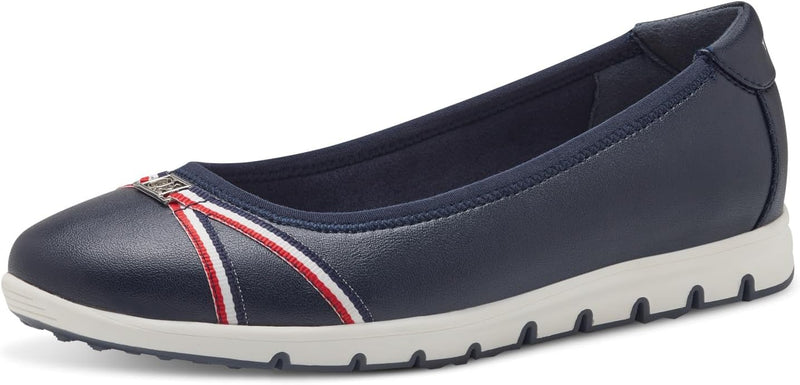 s.Oliver Damen Ballerinas Flach Bequem 40 EU Navy, 40 EU Navy