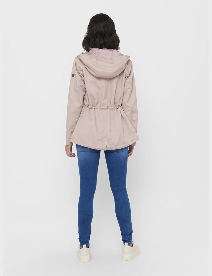 ONLY Female Jacke Leinen Parka, XS Adobe Rose