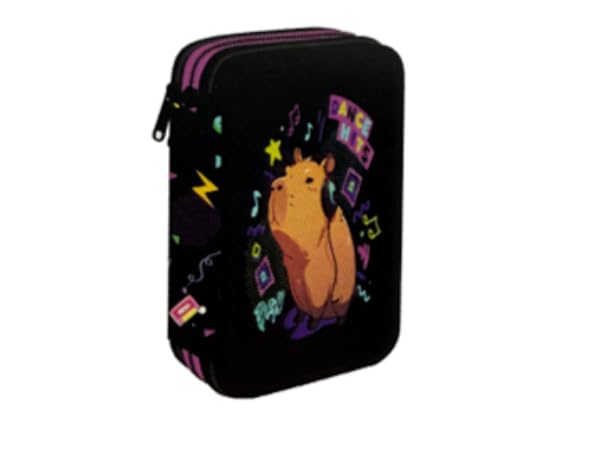 Goldkids - Federmäppchen 3 Fächer - Mäppchen für Mädchen und Jungen - Federmappe 3-Fach Federtasche