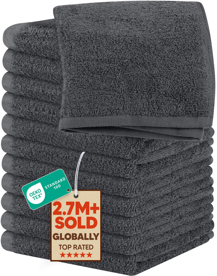 Utopia Towels Baumwoll-Seiftücher-Set, 100% ringgesponnene Baumwolle, hochwertige Flanell-Seiftücher