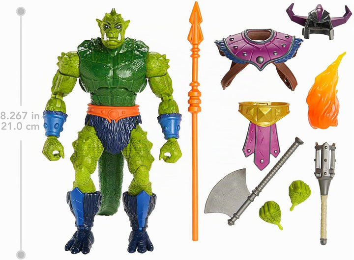 Masters of the Universe Masterverse Actionfigur in Übergrösse New Eternia Whiplash, 20 cm, 30 versch