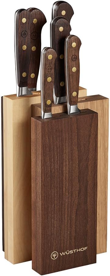 WÜSTHOF Crafter Messerblock mit 6 Messern inkl. 6 Kochmesser, inkl. 6 Kochmesser