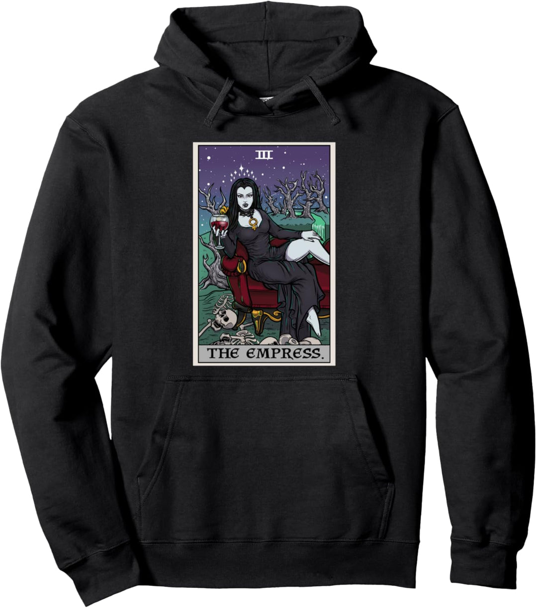 Tarotkarte für Halloween, Vampir, Gothic, Horror-Hexe Pullover Hoodie