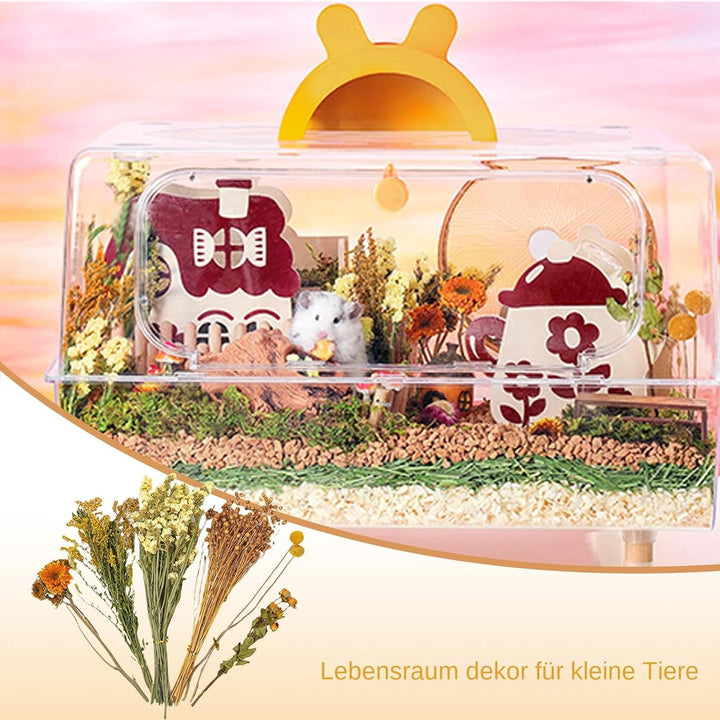 Trockenblumen Für Hamster, Hamster Heublumens Einstreu, Natürliche Getrocknete Blumensträusse Blumen