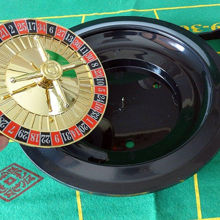 Tragbares Roulette-spielset, Tisch-Casino-Spiele, Party-Roulette-Rad-Set Für Erwachsene Chipkarten U