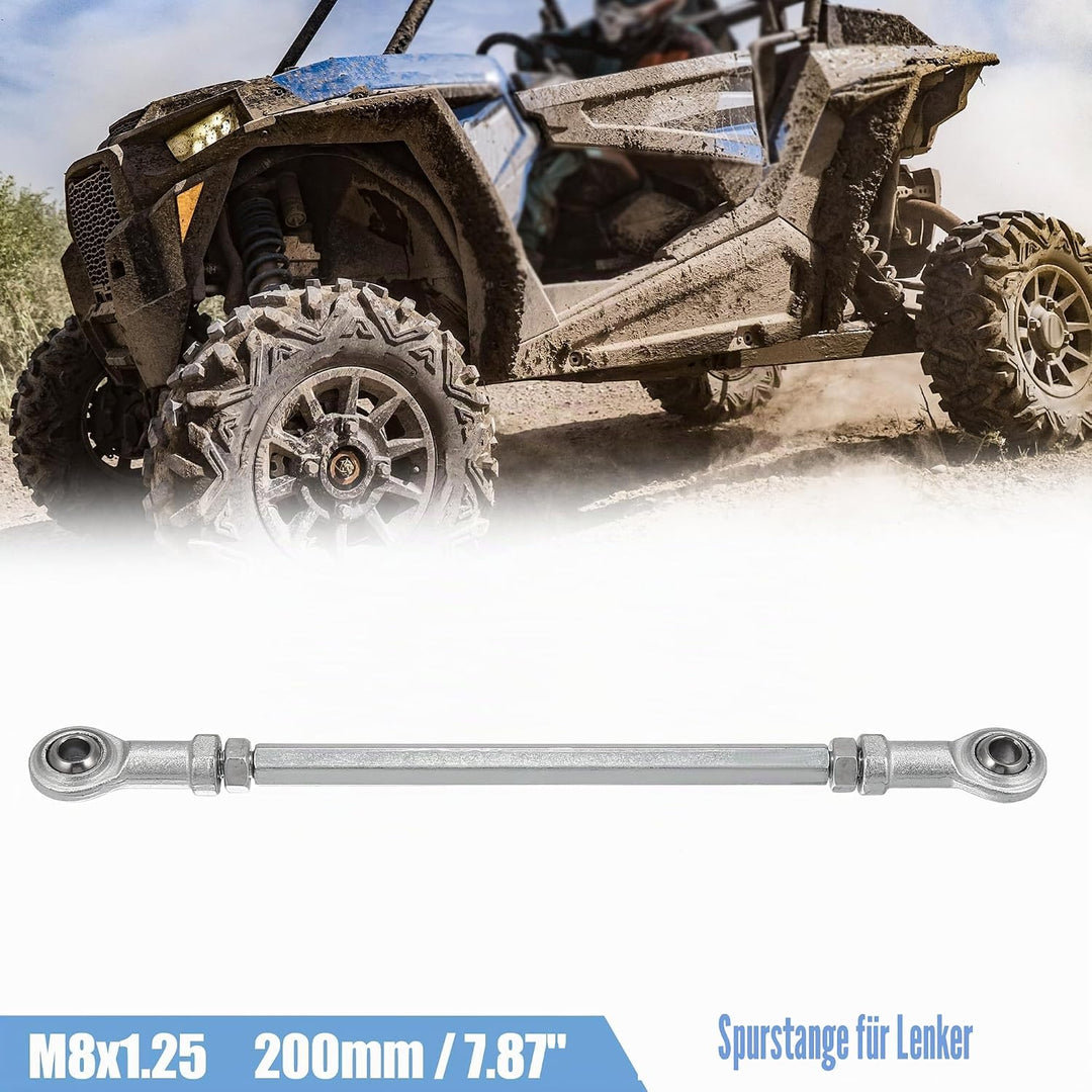 Motoforti 2 Stück Auto M8 Lenkstange für 49cc Elektro ATV Go Kart 200 mm, 200 mm