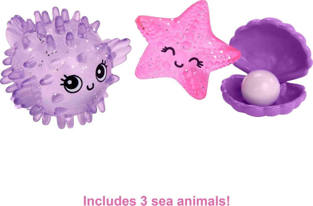 Barbie Mermaid Power, Chelsea Puppe, Meerjungfrau Puppe, Chelsea mit blauem & lila Haar, Krone, Meer